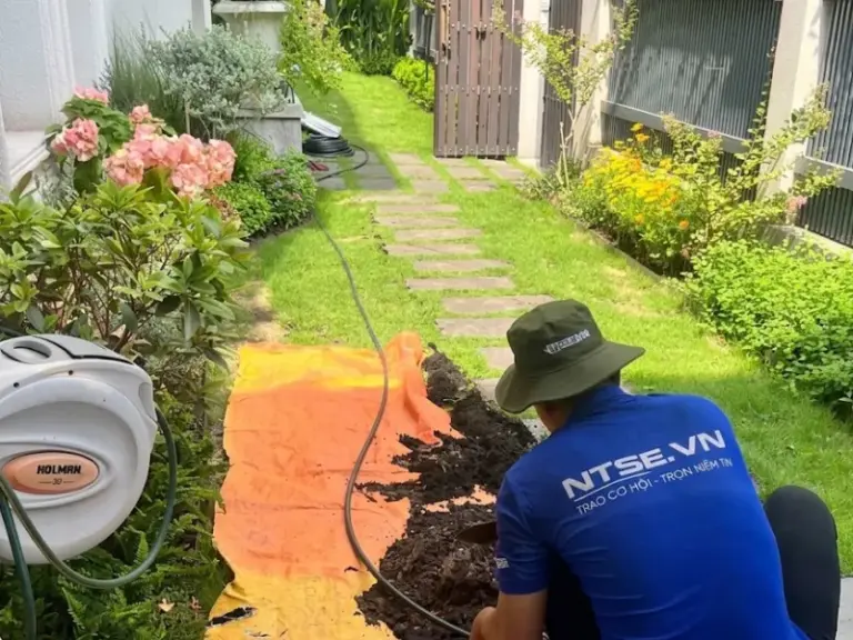 Thiết kế và thi công hệ thống tưới cây tự động đa năng tại KĐT Phú Mỹ Hưng, Quận 7